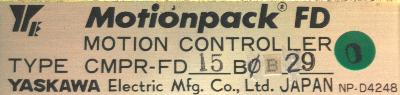 Yaskawa CMPR-FD15B0B29 label image