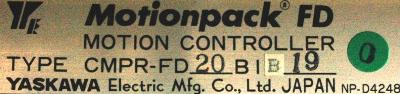 Yaskawa CMPR-FD20B1B19 label image