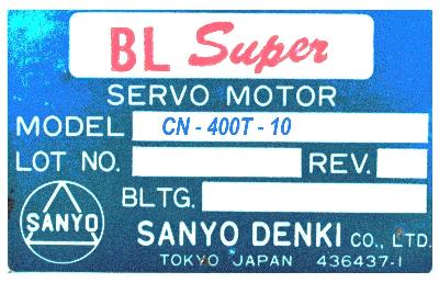 Sanyo Denki CN-400T-10 label image