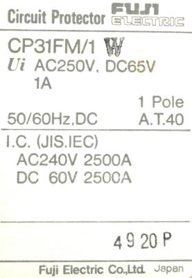 Fuji CP31FM-1W label image