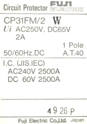 Fuji CP31FM-2W label image