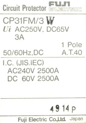 Fuji CP31FM-3W label image
