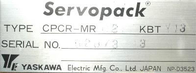 Yaskawa CPCR-MR021KBT-Y13 label image