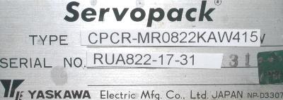 Yaskawa CPCR-MR0822KAW415 label image
