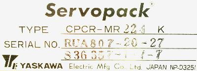 Yaskawa CPCR-MR224K label image