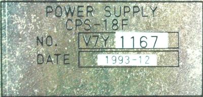Yaskawa CPS-18F label image