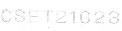 Yaskawa CSET21023 label image