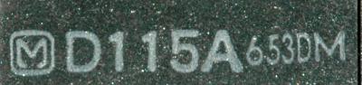 Matsushita D115A label image