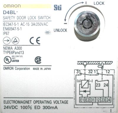 Omron D4BL-2CRA label image