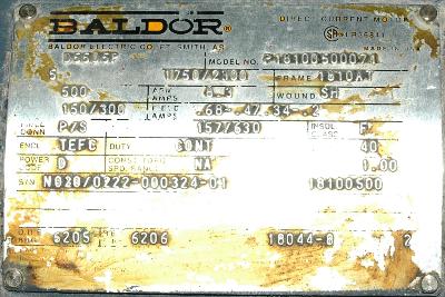 New Refurbished Exchange Repair  Baldor Motors-DC Servo D5505P Precision Zone