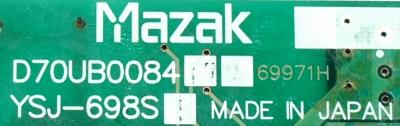 MAZAK D70UB008470 label image
