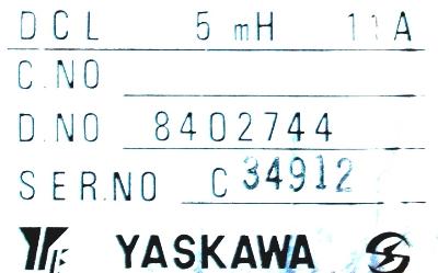 Yaskawa DCL5MH11A label image