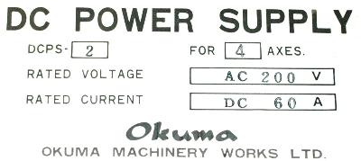 Okuma DCPS-2-4 label image