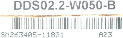 INDRAMAT DDS02.2-W050-B label image