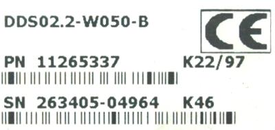 INDRAMAT DDS02.2-W050-BE01-01-FW label image
