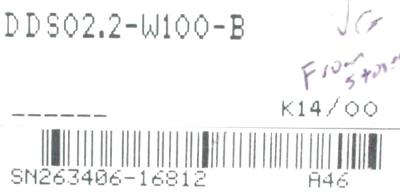 INDRAMAT DDS02.2-W100-B label image