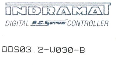 INDRAMAT DDS03.2-W030-B label image