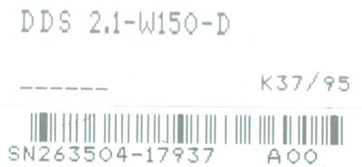 INDRAMAT DDS2.1-W150-D label image