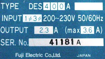 Fuji DES400A label image