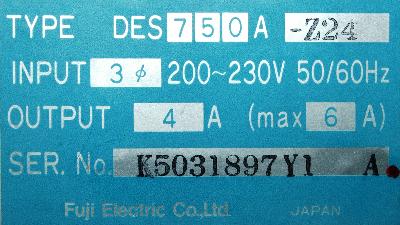 Fuji DES750A-Z24 label image