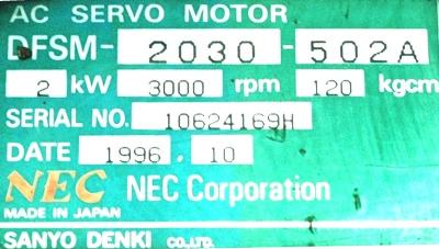 NEC DFSM-2030-502A label image