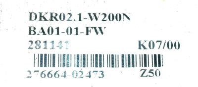 INDRAMAT DKR02.1-W200N-BA01-01-FW label image