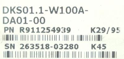 INDRAMAT DKS01.1-W100A-DA01-00 label image