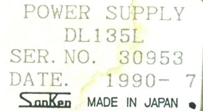 Sharp DL135L label image