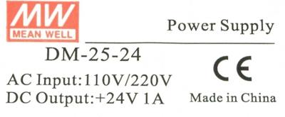 Mean Well DM-25-24 label image