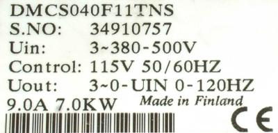 KoneCranes DMCS040F11TNS label image