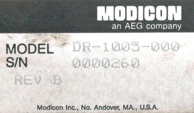 MODICON DR-1005-000 label image