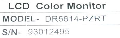 Data-Ray Corporation DR5614-PZRT label image