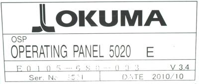 Okuma E0105-680-003 label image
