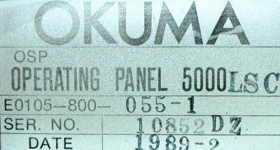 Okuma E0105-800-055-1 label image