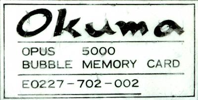 Okuma E0227-702-002 label image