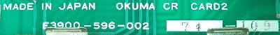 Okuma E3900-596-002 label image