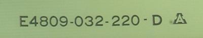 Okuma E4809-032-220-D label image