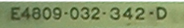 Okuma E4809-032-342-D label image