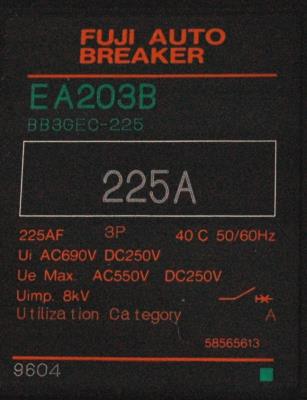 Fuji EA203B-225A label image