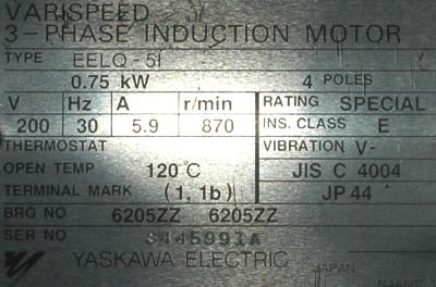 Yaskawa EELQ-5I label image