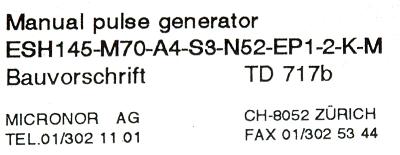 Micronor AG ESH145-M70-A4-S3-N52-EP1-2-K-M label image