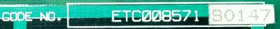 Yaskawa ETC008571-S0147 label image