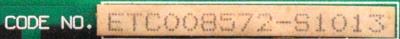 Yaskawa ETC008572-S1013 label image