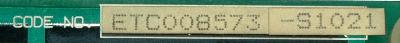 Yaskawa ETC008573-S1021 label image