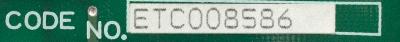Yaskawa ETC008586 label image