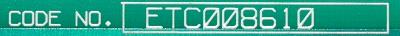 Yaskawa ETC008610 label image
