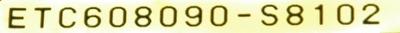 Yaskawa ETC608090-S8102 label image