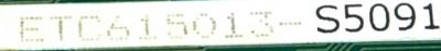 Yaskawa ETC615013-S5091 label image