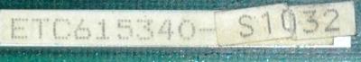 Yaskawa ETC615340-S1032 label image