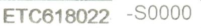 Yaskawa ETC618022-S0000 label image